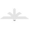 Ekena Millwork Redmond Architectural Grade PVC Gable Bracket, 48"W x 18"H x 2"D x 4"F, 9/12 Pitch GBP048X18X0204RED00 - alternate 5